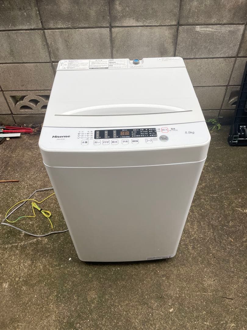 Hisense 2024年製HW-K55E 縦型洗濯機 5.5kg