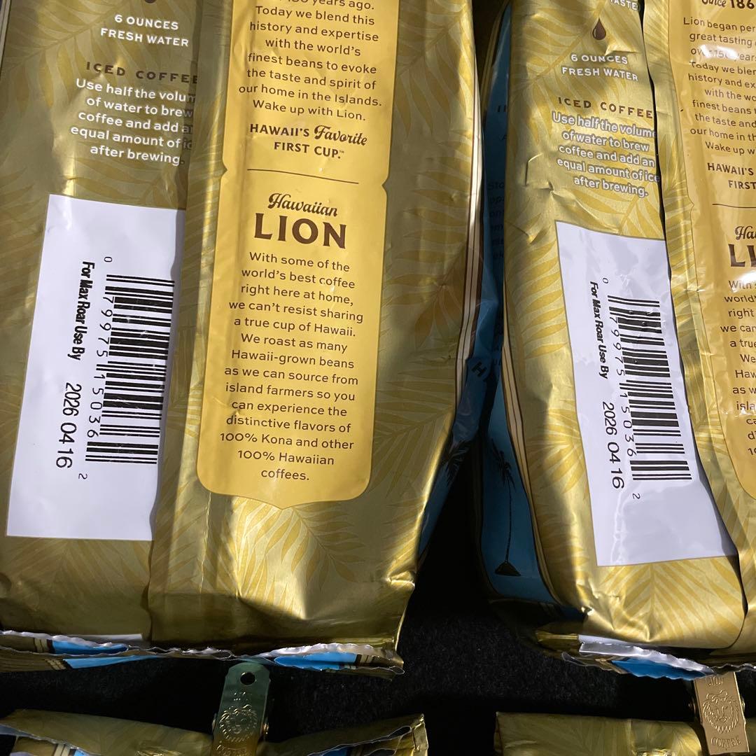 ライオン コナコーヒー 100% 粉タイプ　6袋