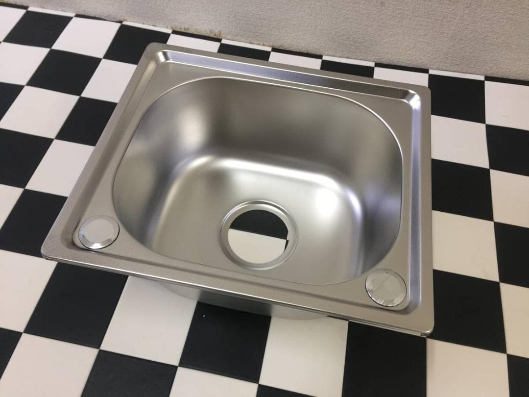 ステンレス製簡易流し台 シンク 　角パイプ脚付き 洗い桶　ガーデニングシンク