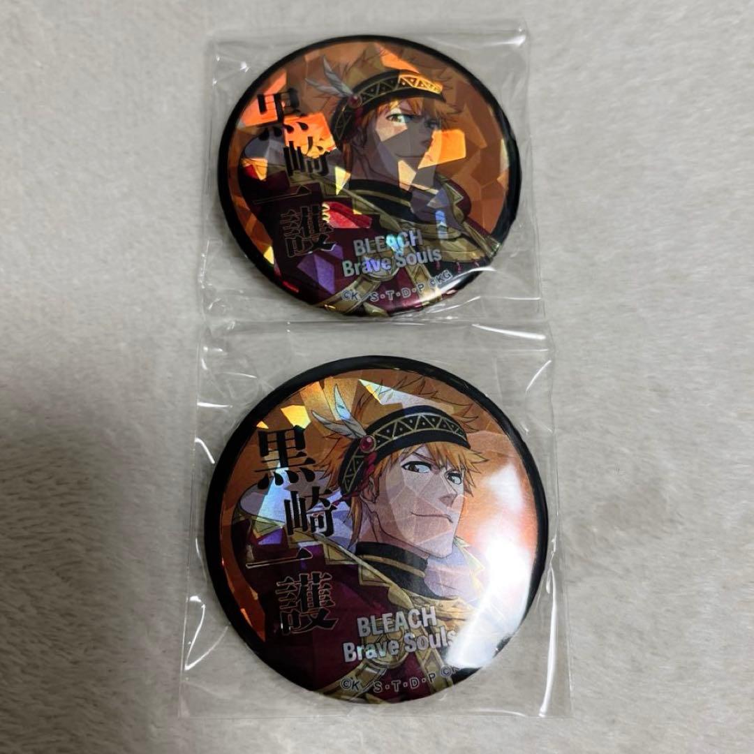 BLEACH Brave Souls OIOI ホログラム 缶バッジ 黒崎一護
