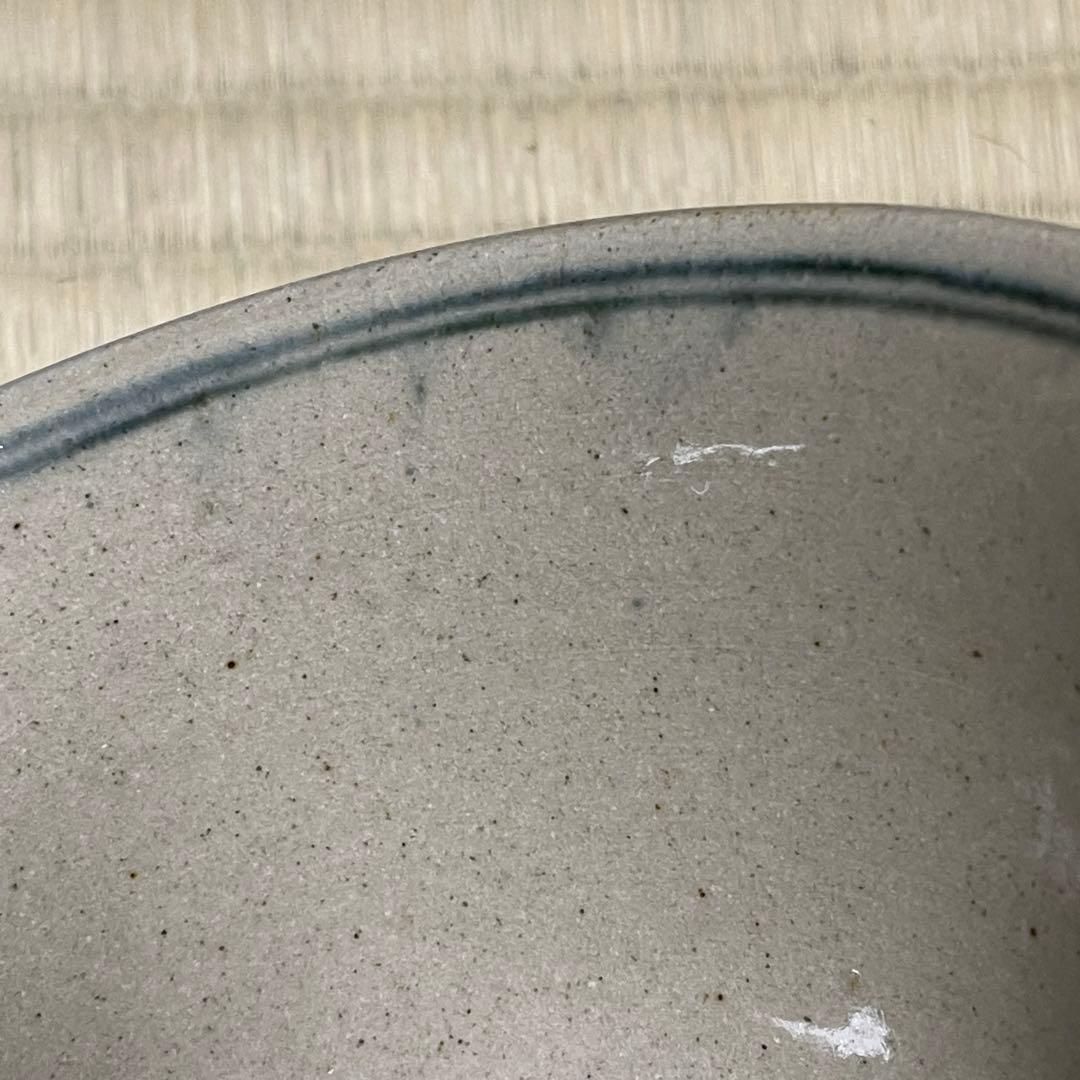 膳所焼 淡海ぜぜ 陽炎園 安南写 雲鶴 茶碗 茶道具 骨董品 874