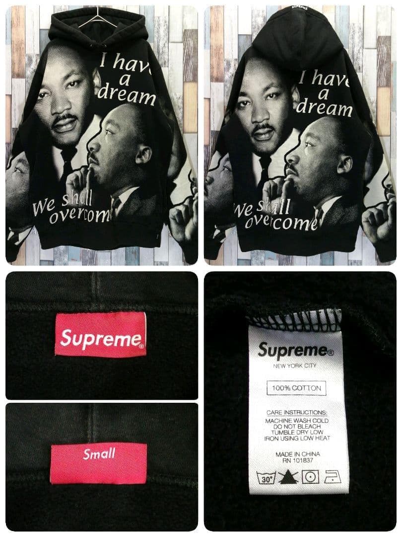 Supreme　シュプリーム　パーカー　キング牧師　総柄