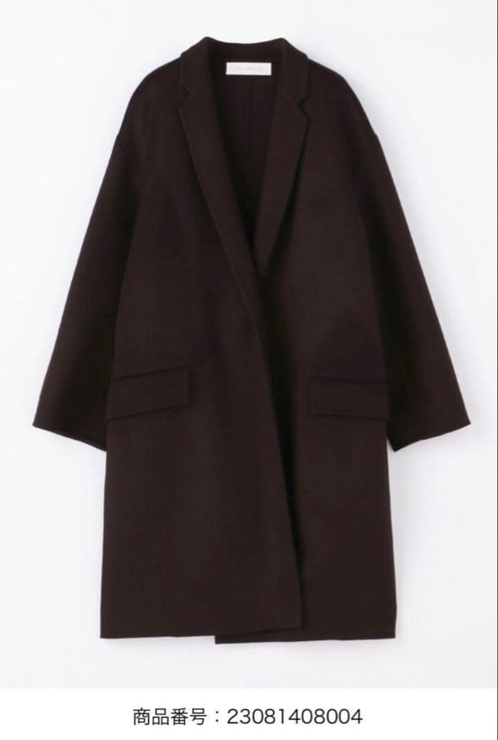 新品タグ付　ギャルリーヴィー　ダブルフェイス　チェスターコート　ダークブラウン