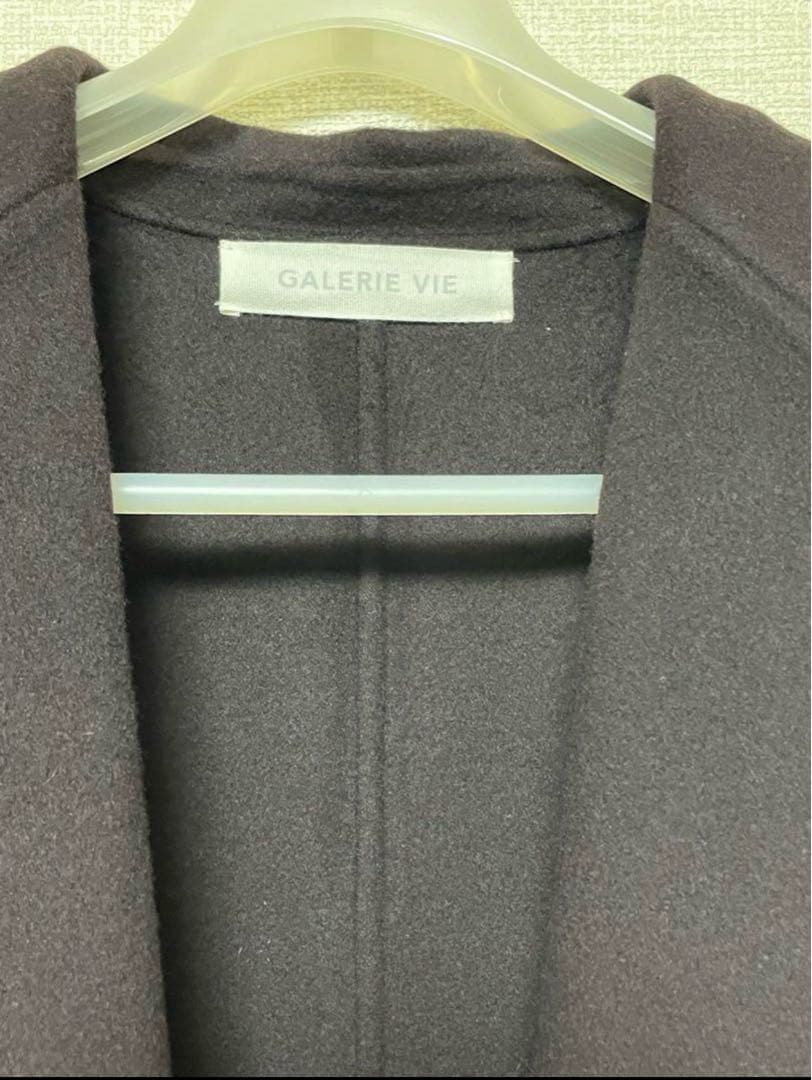 新品タグ付　ギャルリーヴィー　ダブルフェイス　チェスターコート　ダークブラウン