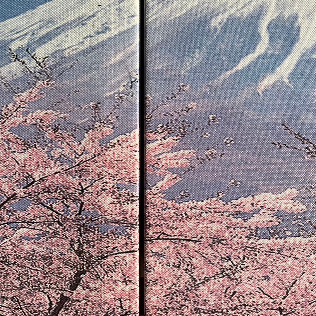 キャンバス プリントアート 富士と桜  インテリア 絵画