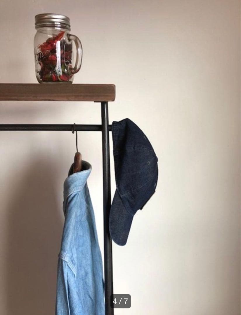 限定価格★ 数量限定　2段　特大　ハンガーラック　古材　収納　ディスプレイラック