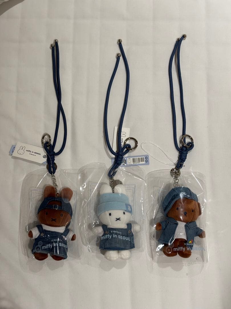 ミッフィー ソウル デニム キーリング 3種セット 韓国限定 miffy 聖水