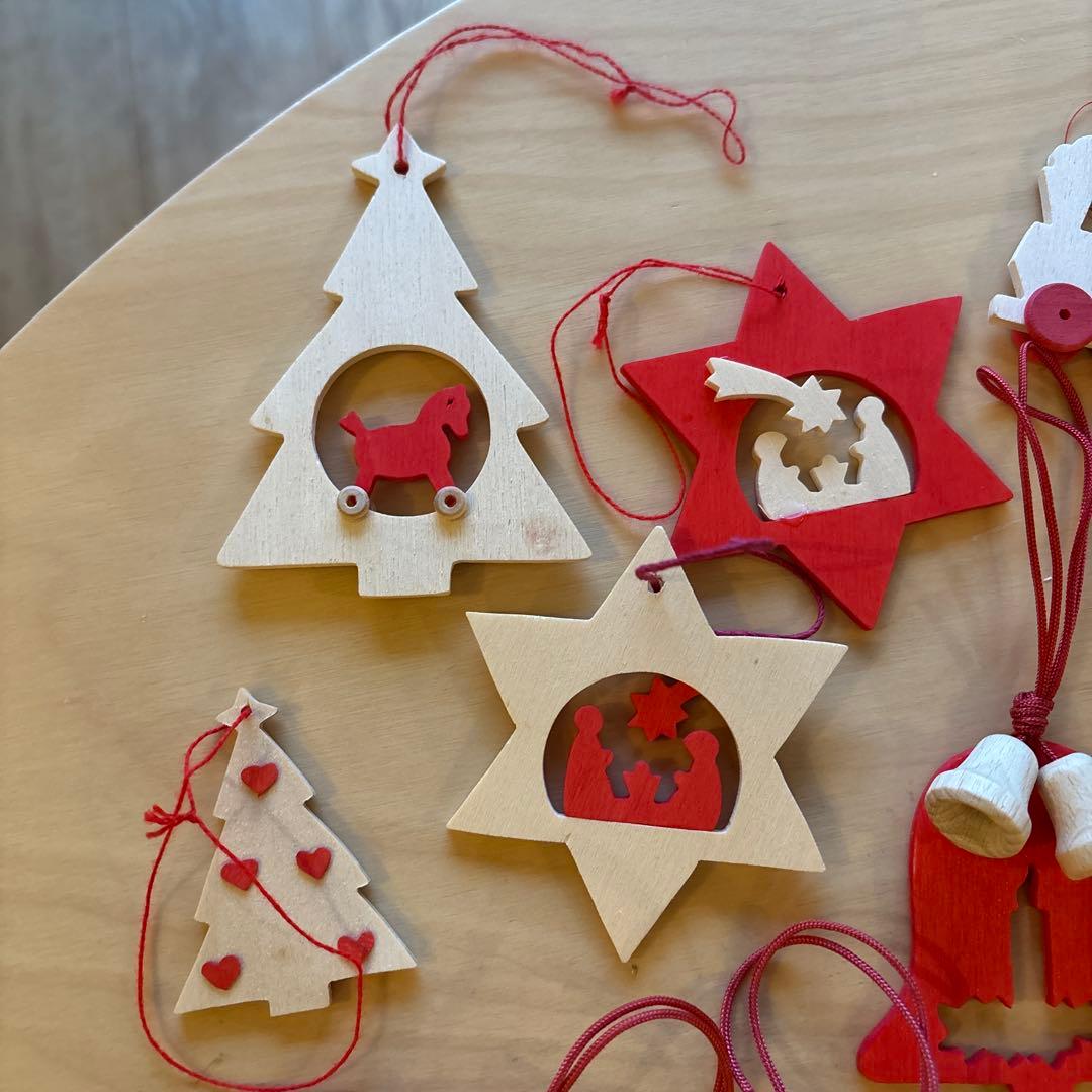 木のクリスマスオーナメント ドイツ製 レロ社
