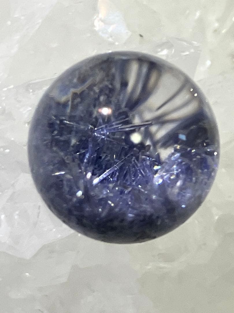 最高級品質 デュモルチェライトインクォーツ スフィア 12.0mm