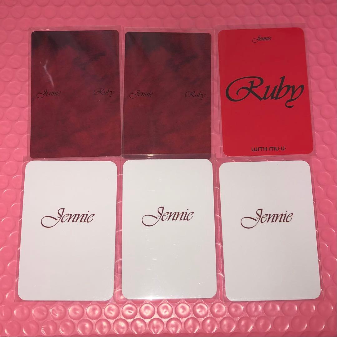 blackpink Ruby withmuu ヨントン 特典 ジェニ トレカ