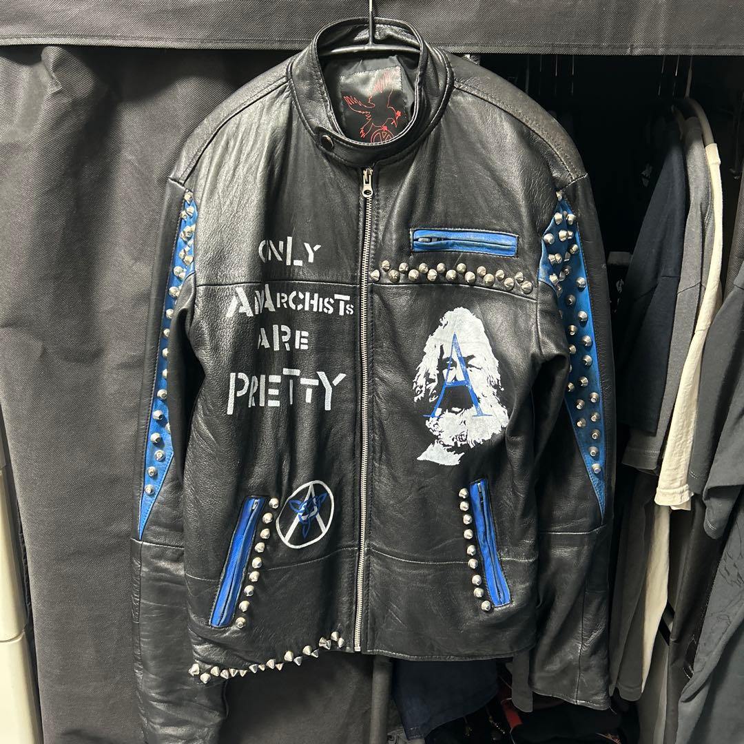 シングルスタッズレザーライダース　KAMO アナーキー