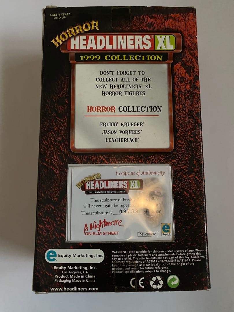 1999年製　FREDDY KRUEGER フィギュア　エルム街の悪夢