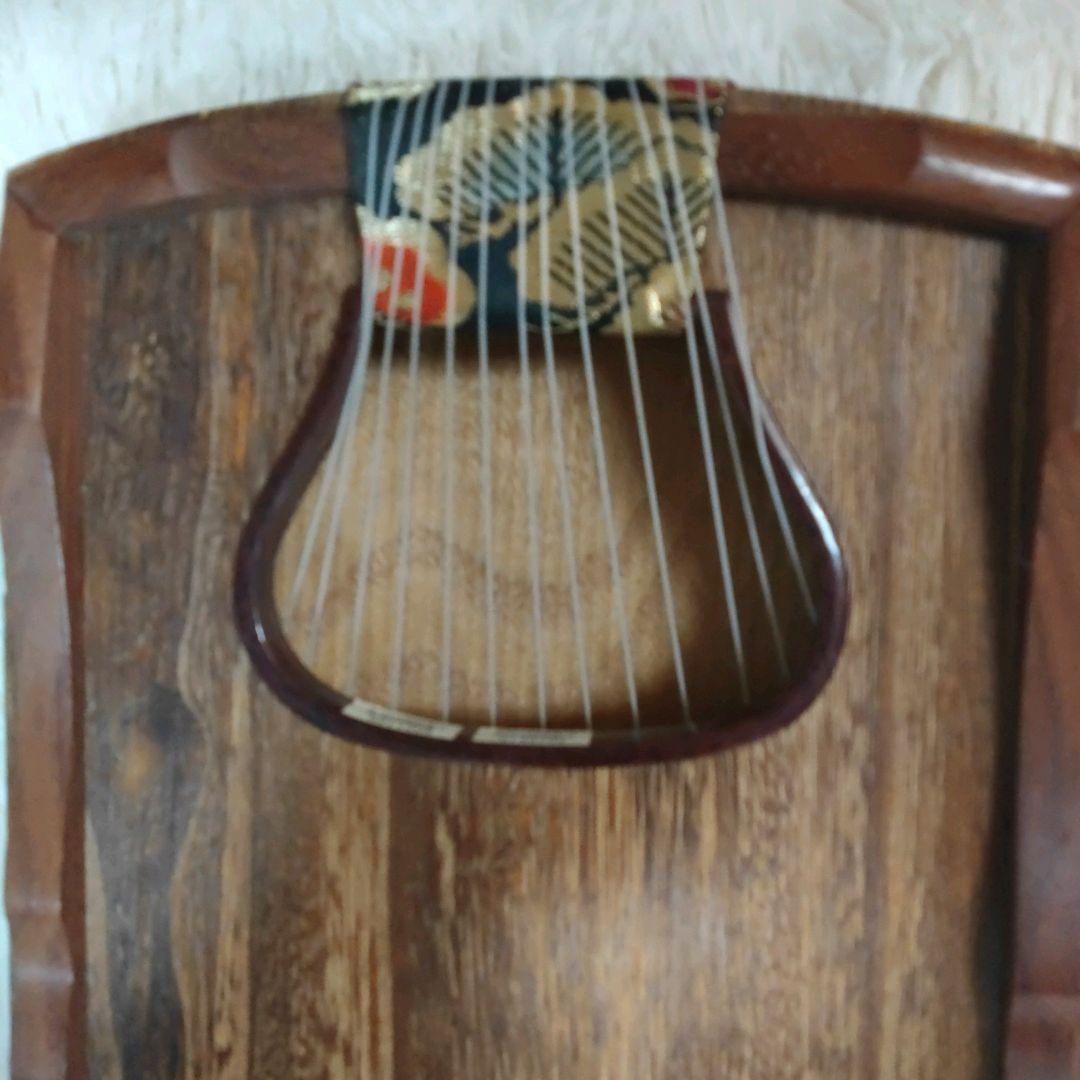 美品　琴　和楽器　弦楽器 13弦　すだれ彫り　付属品