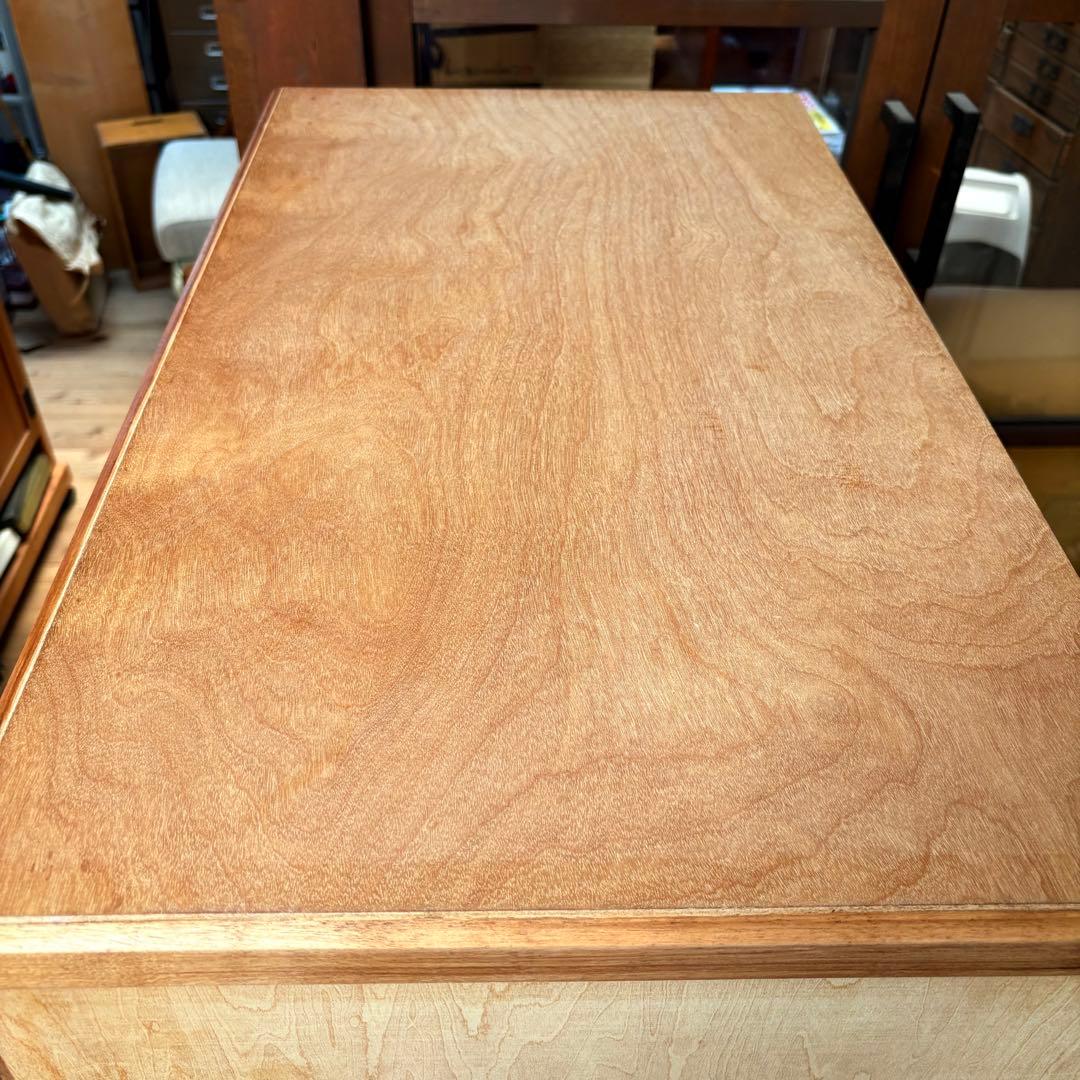 14杯 オーダー品 ビンテージ 木製チェスト キャスター 収納 北欧ナチュラル