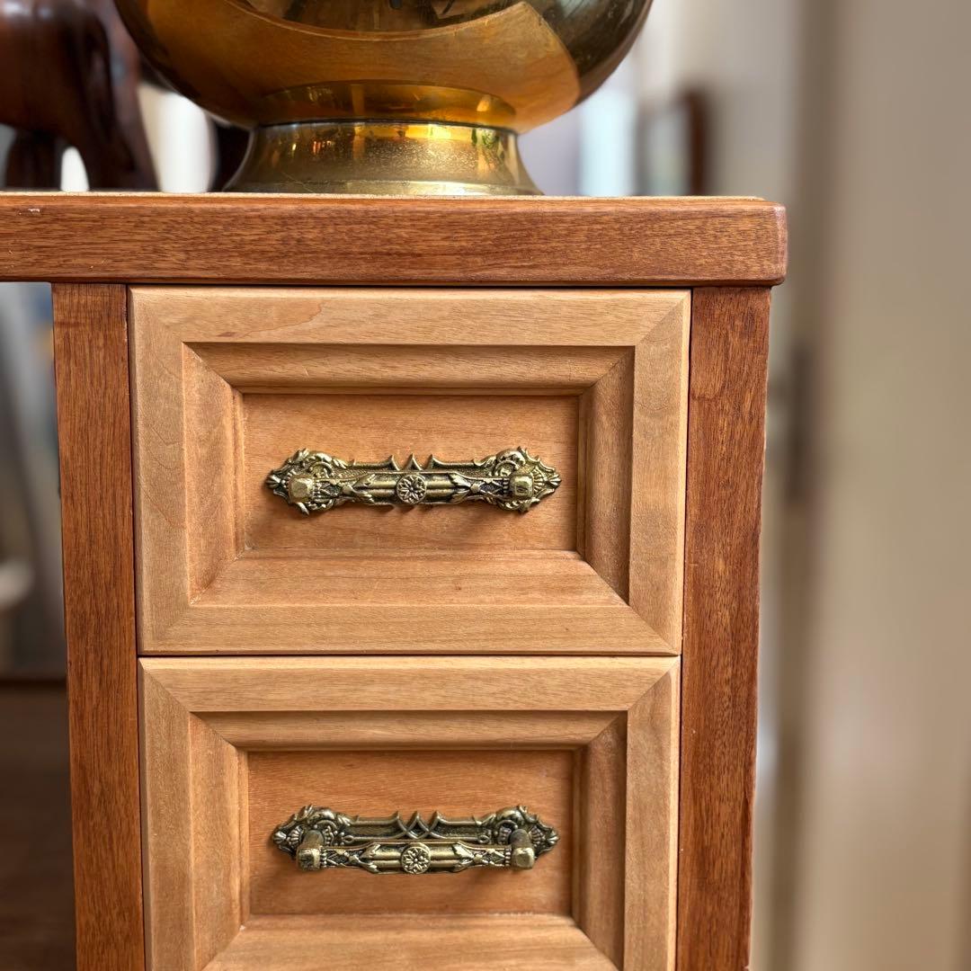 14杯 オーダー品 ビンテージ 木製チェスト キャスター 収納 北欧ナチュラル