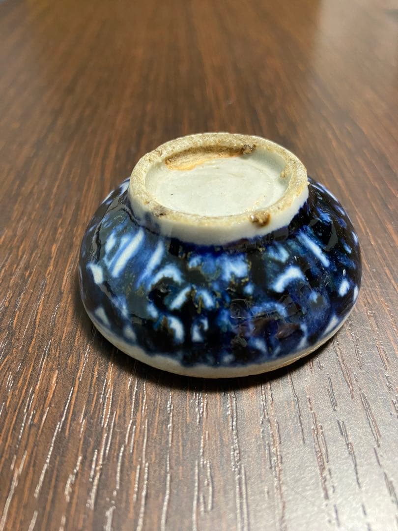 中国古美術　染付香合　呉須　染付　明　清　色絵