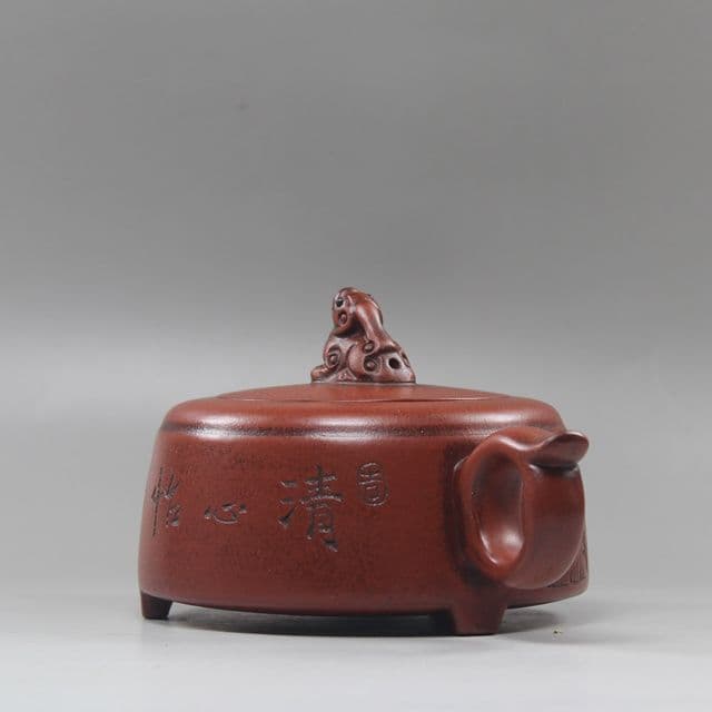 三本足獅壺  煎茶道具 中国古美術 紫砂壺・紫泥急須・茶壺・茶道具