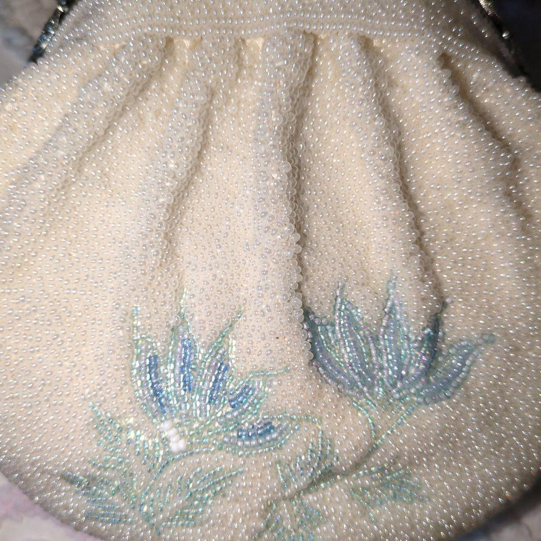 美品 レトロ ピーズバック 白色