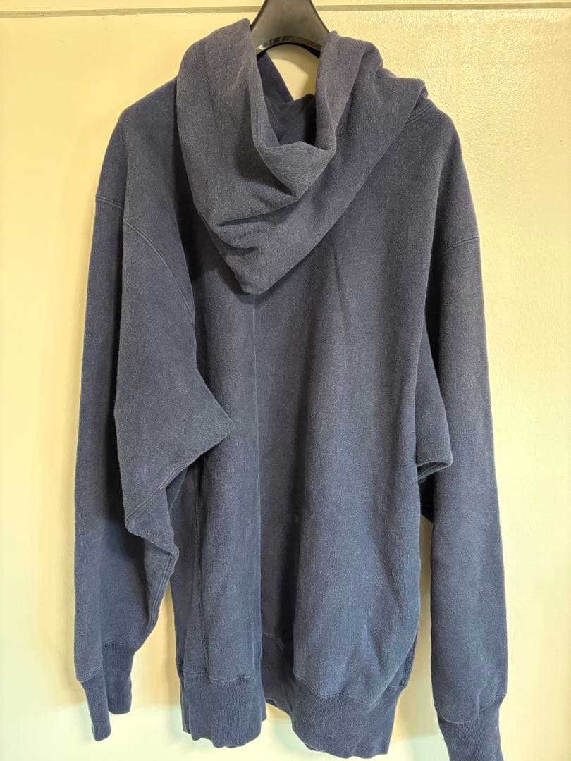 champion リバースウィーブ　Michigan 紺　アメカジ　ストリート