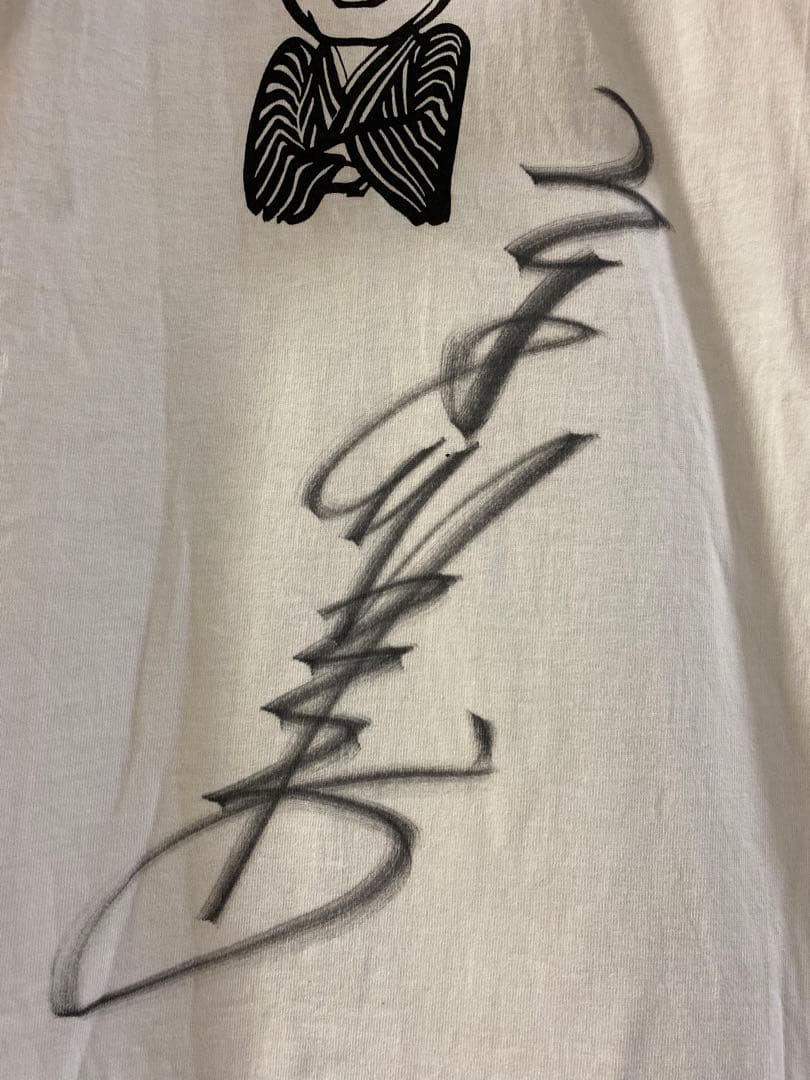 京唄子 直筆サイン入り Tシャツ M 女優 漫才師 当時物 渡る世間は鬼ばかり