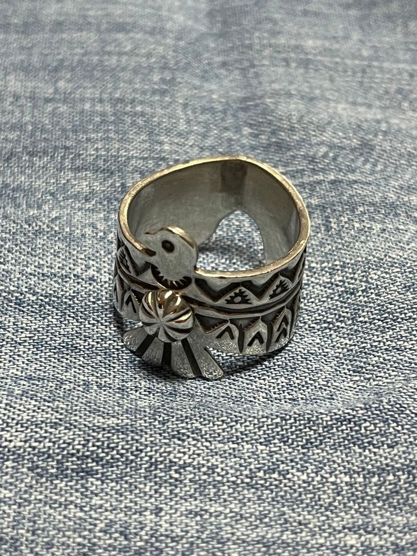 D.Cadman ナバホ　リング　サンダーバード 28号　インディアンジュエリー