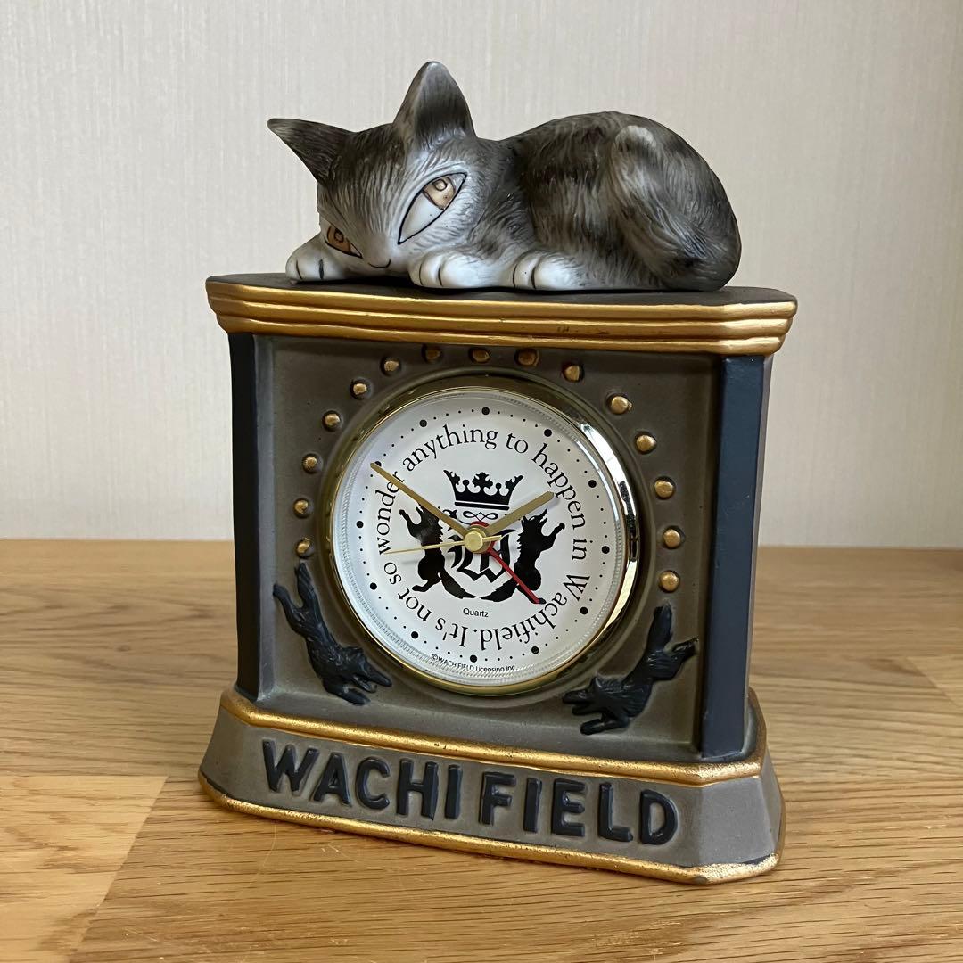 わちふぃーるど　ダヤン  陶器製　置き時計　グレー　目覚まし時計