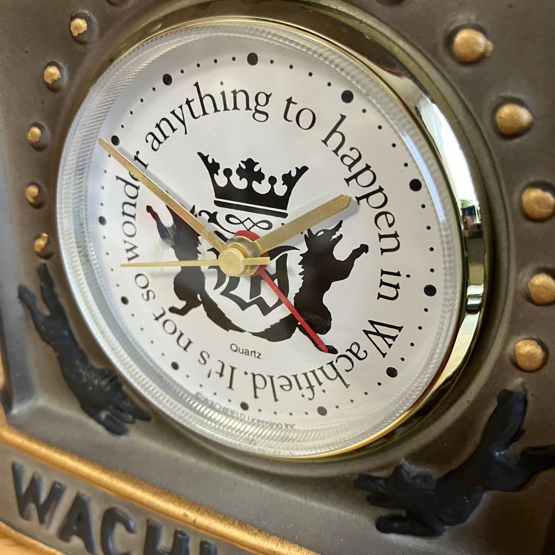 わちふぃーるど　ダヤン  陶器製　置き時計　グレー　目覚まし時計