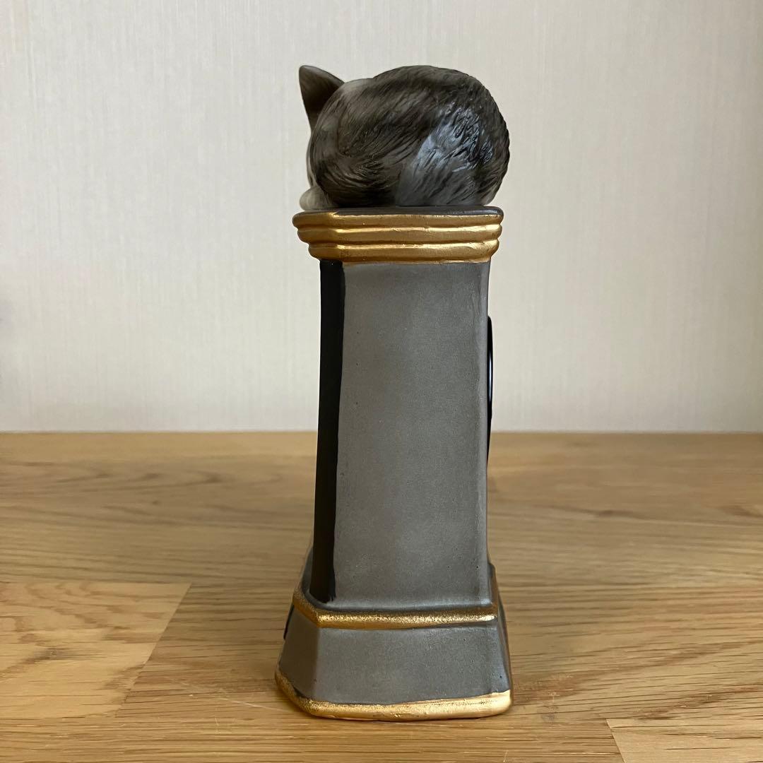 わちふぃーるど　ダヤン  陶器製　置き時計　グレー　目覚まし時計