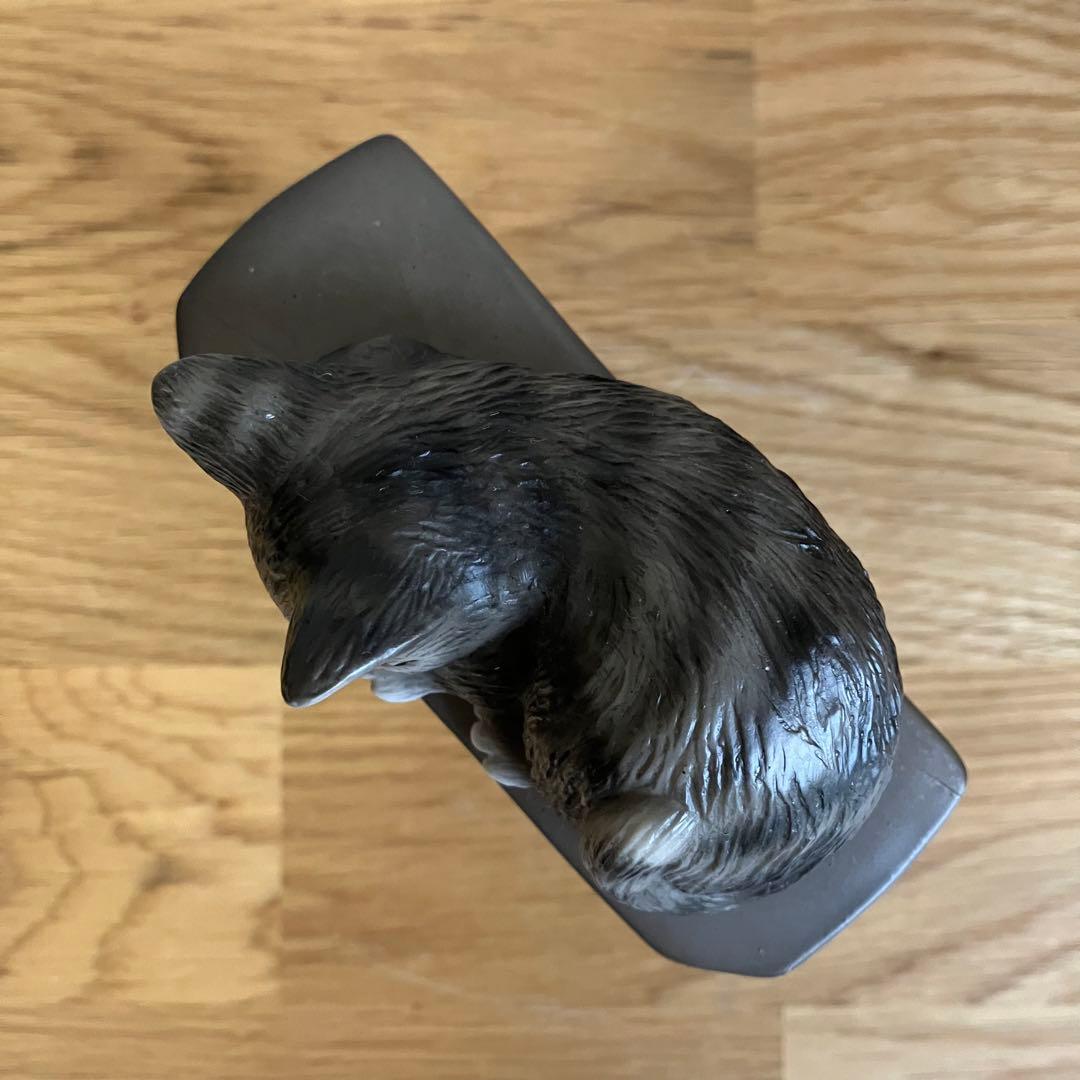 わちふぃーるど　ダヤン  陶器製　置き時計　グレー　目覚まし時計