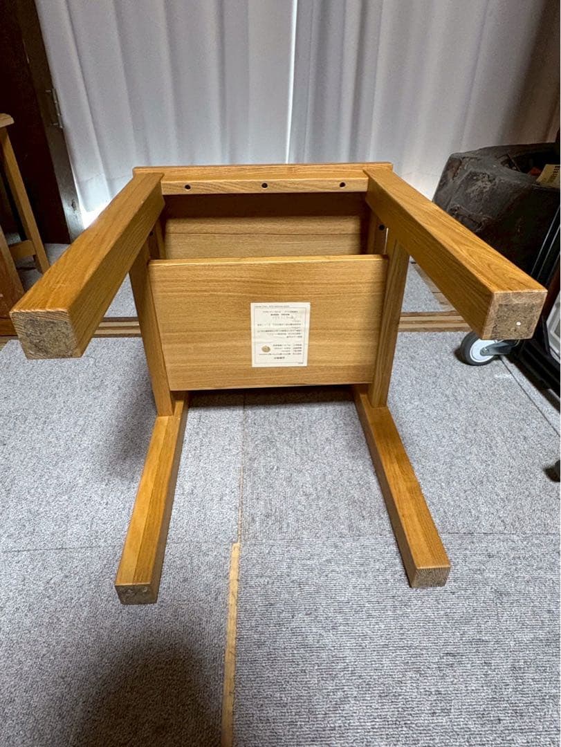無印良品　木製　サイドテーブルベンチ　オーク材　現状品　MUJI テーブル