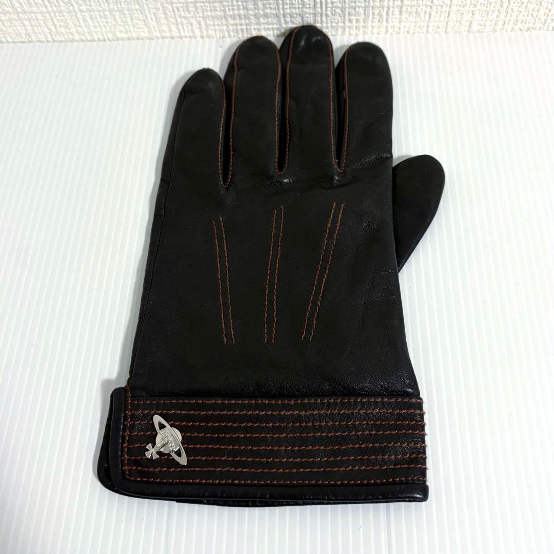 美品　ヴィヴィアンウエストウッド　革手袋　本革　ブラック