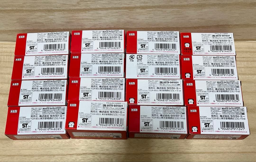 トミカイベントモデル16台おまけ2台