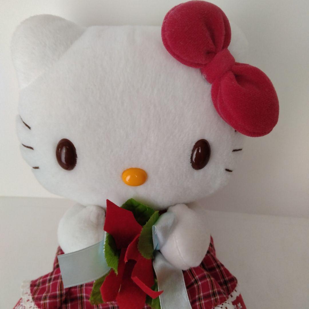 サンリオ　ハローキティ　ポインセチア　ぬいぐるみ　【レア】【レトロ】