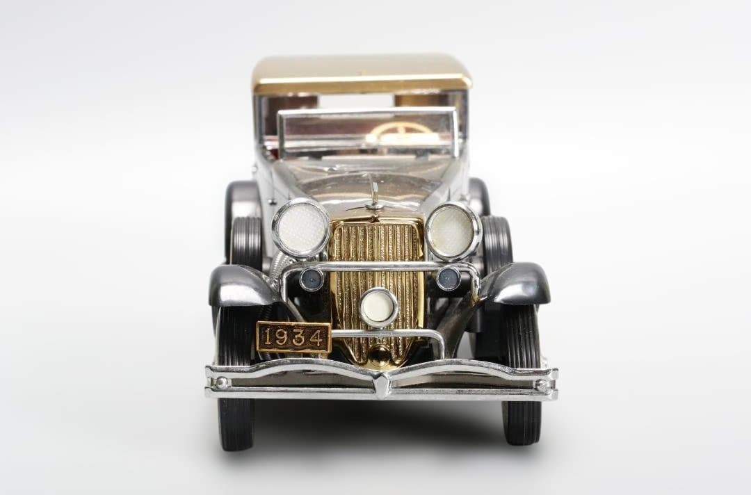 ビンテージ クラシックカー模型 1934年式風 金属調モデル / レトロカー