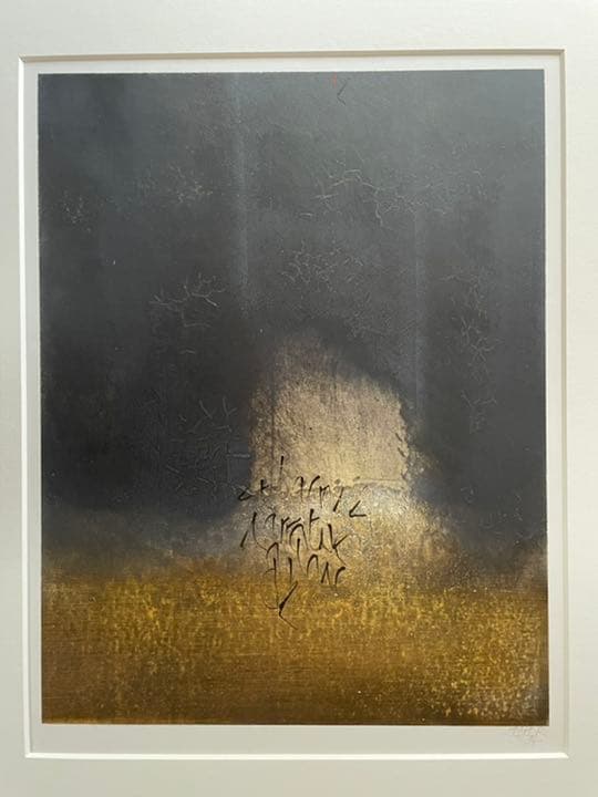 ギー・ジャスパール作品   oil on paper   額装