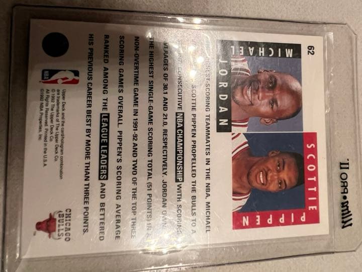 NBAカード MICHAEL JORDAN×SCOTTIE PIPPEN