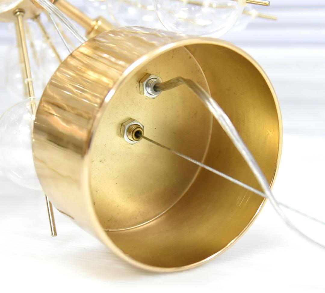 バブルシャンデリア ゴールド 6灯