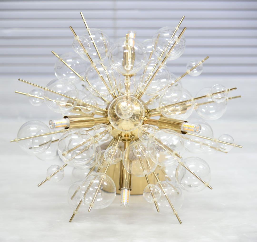 バブルシャンデリア ゴールド 6灯