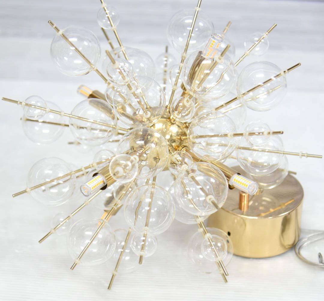 バブルシャンデリア ゴールド 6灯