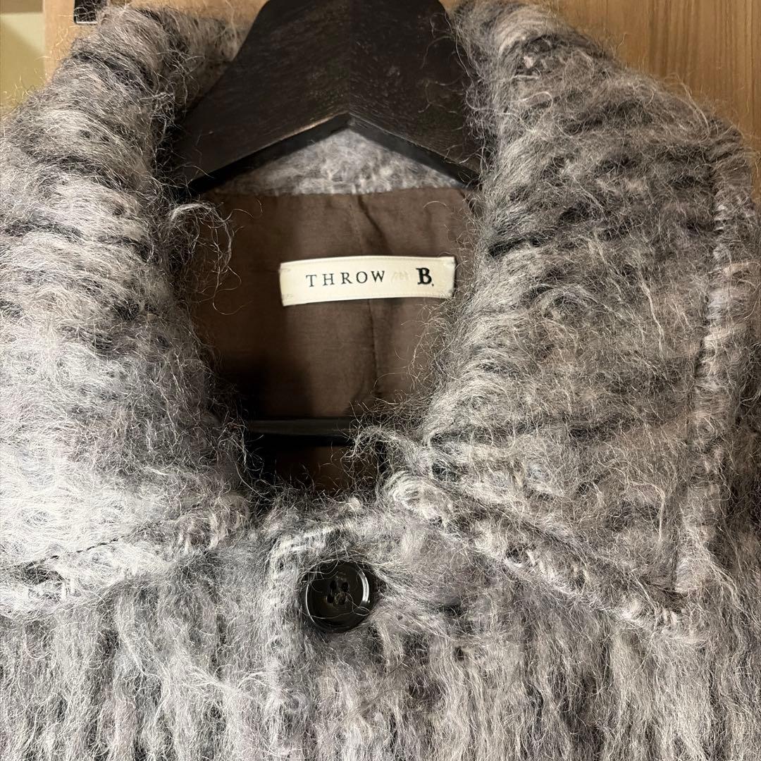 THROW / スロー 別注 ウールモヘア シャギーコート