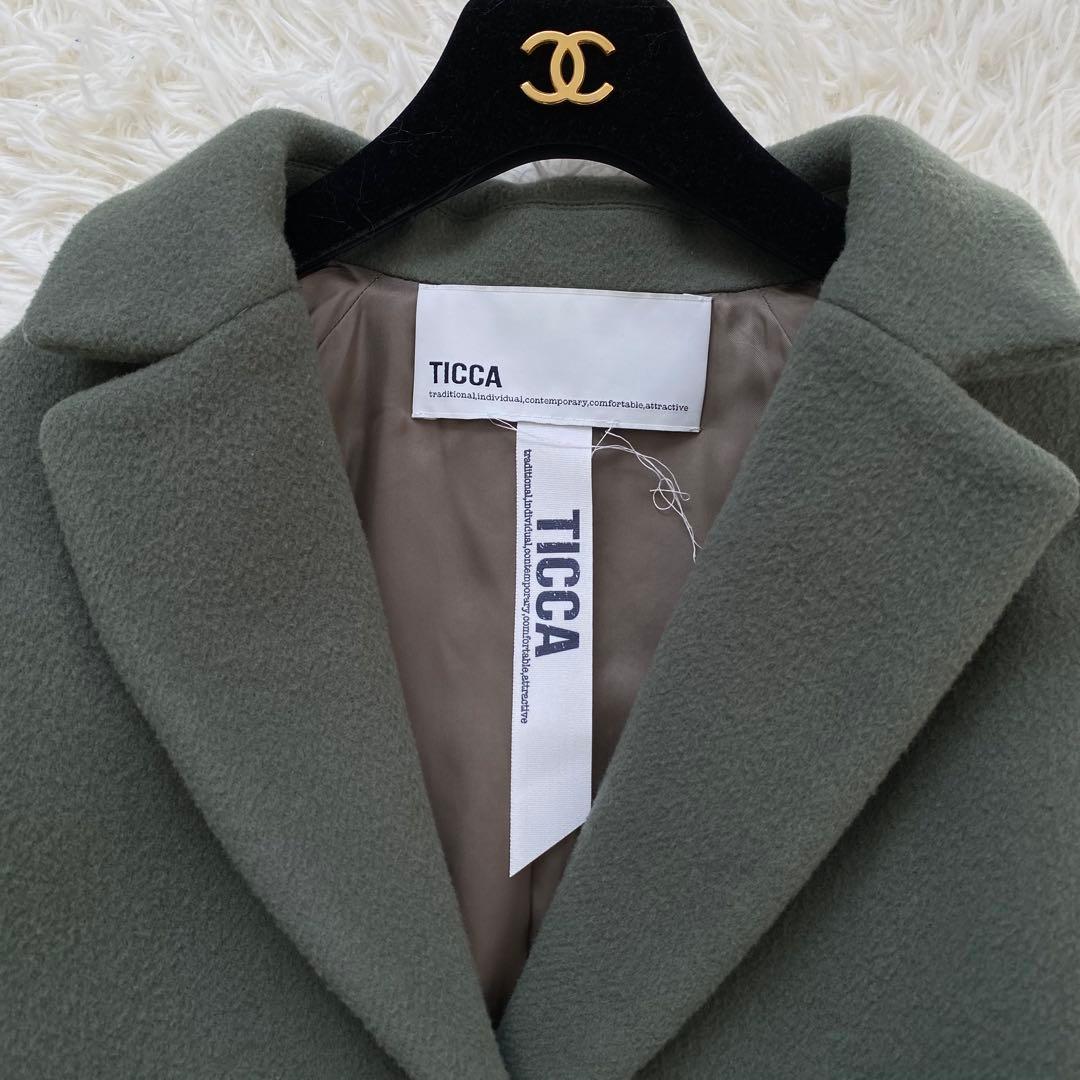 ティッカ　シングルコート　テントコート　グリーン　ゆったり✨