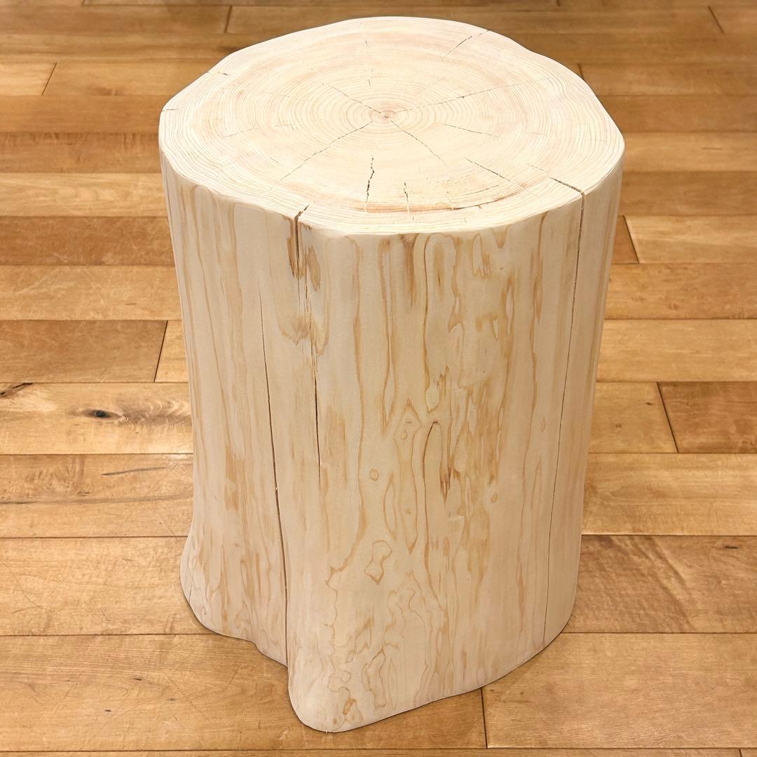 檜　丸太　椅子　スツール　No.1197