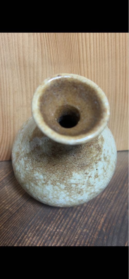 李朝後期　雨漏白磁徳利