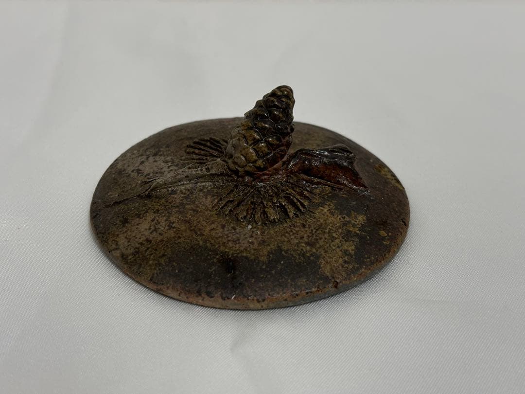 ⑳備前焼 宝瓶 登り窯 松 まつ マツ 手びねり 急須