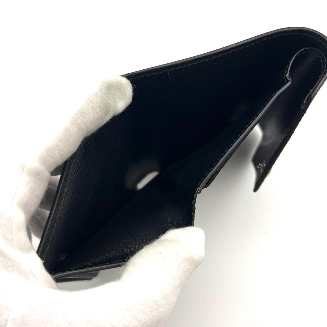 【極美品】ルイヴィトン エピ ポルトフォイユ ヴィクトリーヌ 黒 A756