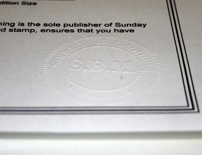 特別額装品/Sunday B ゴールデンマリリン 証明書付/ウォーホル/難あり