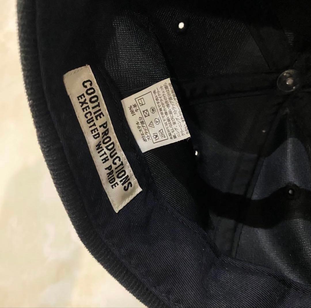 COOTIE Polyester Corduroy 6 Panel Cap 黒