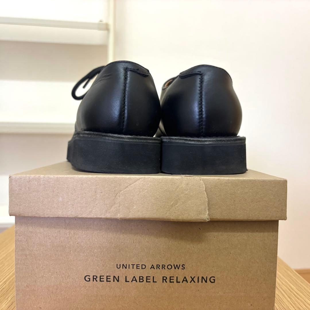 新品未使用　ユナイテッドアローズ　モックトゥレザーシューズ　ブラック　26cm