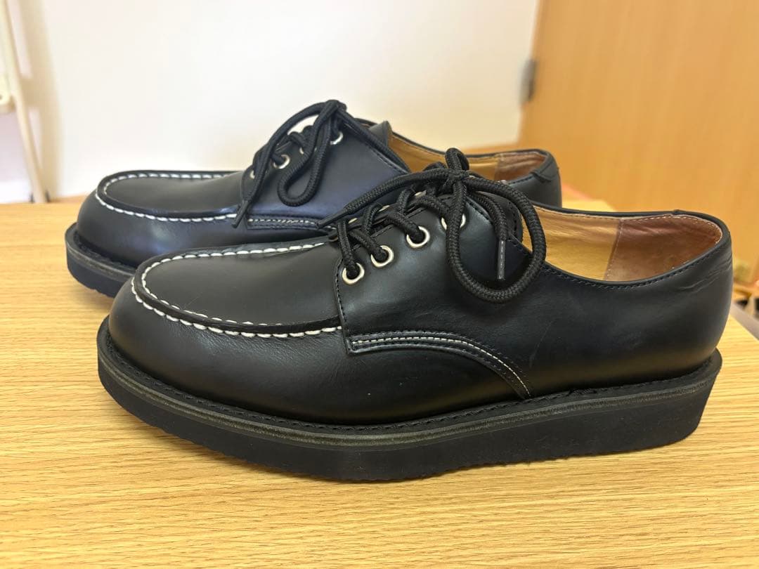 新品未使用　ユナイテッドアローズ　モックトゥレザーシューズ　ブラック　26cm