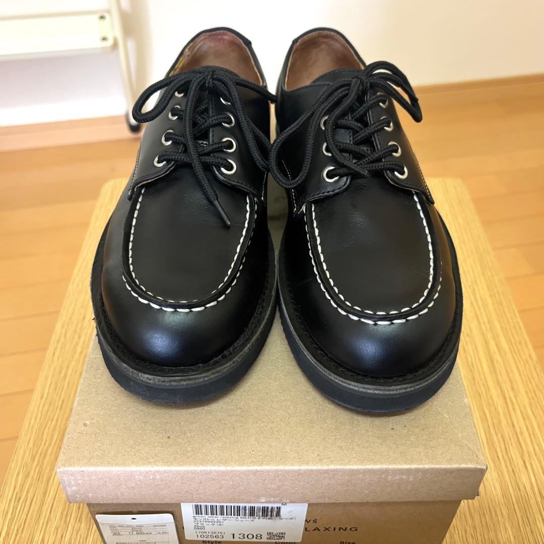 新品未使用　ユナイテッドアローズ　モックトゥレザーシューズ　ブラック　26cm